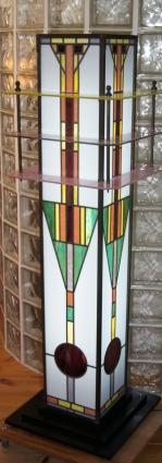 frequentie ritme Aan het liegen Glas in lood lamp Art Deco | glassart.nl